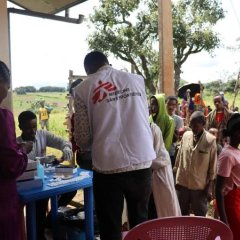 Une clinique mobile MSF à East Wollega, dans la région d'Oromia en Éthiopie - fournissant un traitement contre le paludisme aux communautés ayant un accès limité aux soins de santé.