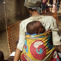 Miandja, Nord Kivu, RDC. MSF vaccine 165 000 enfants lors d'une campagne de vaccination contre la rougeole dans 32 aires de santé de la zone de Masisi.  11/11/2009