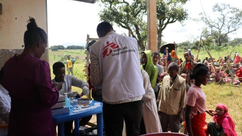 Une clinique mobile MSF à East Wollega, dans la région d'Oromia en Éthiopie - fournissant un traitement contre le paludisme aux communautés ayant un accès limité aux soins de santé.